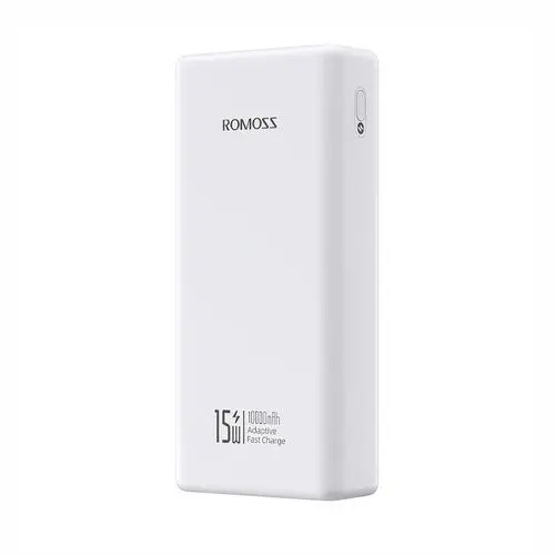 Romoss PRC10 Portable Power Bank 10000mAh 22.5W with built-in Type-C and Lightning cables