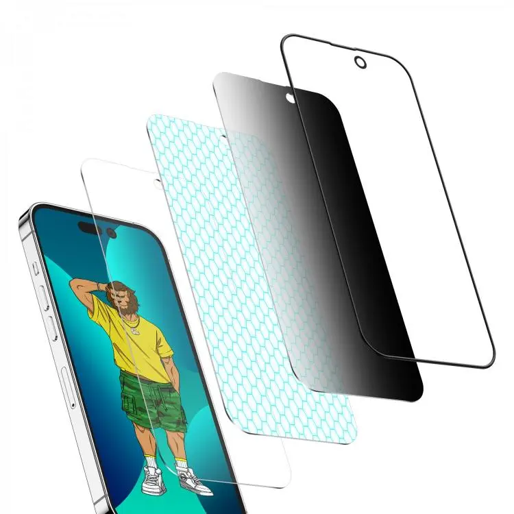 3D Silicone Privacy HD Glass Screen Protector Black Edge Privacy (1)
