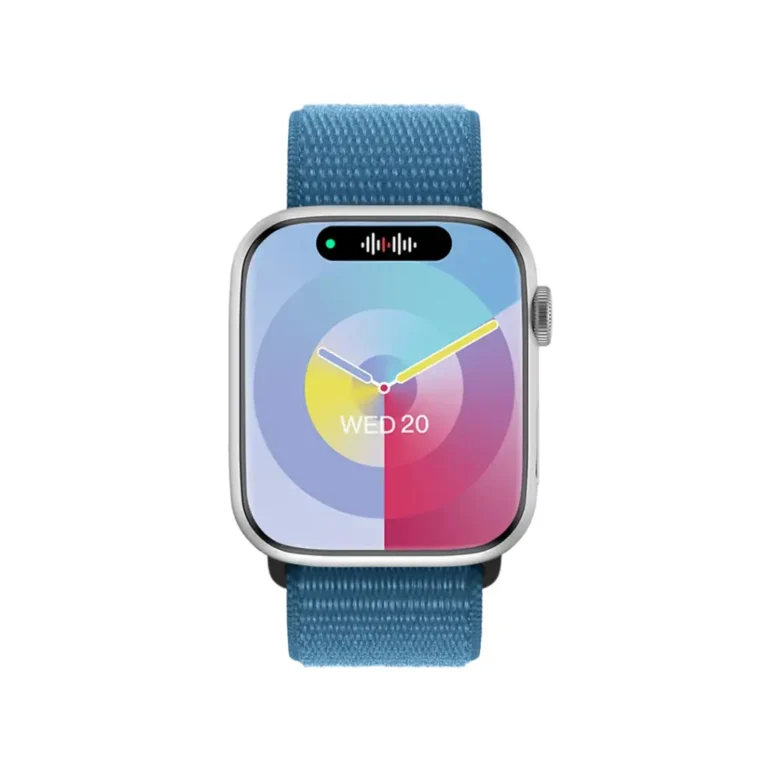 Green Lion Active Se Smart Watch Silver + Sky Blue