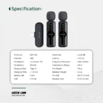 Green Lion Microphone 3 Level Noise Cancellation Black