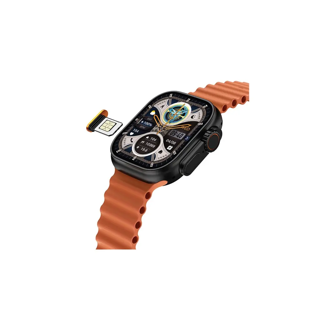 Green Lion Wearable Smartwatch & Accessories 4G Ultra Smart Watch 2MP Camera Black [GN4GSWULTRBK]