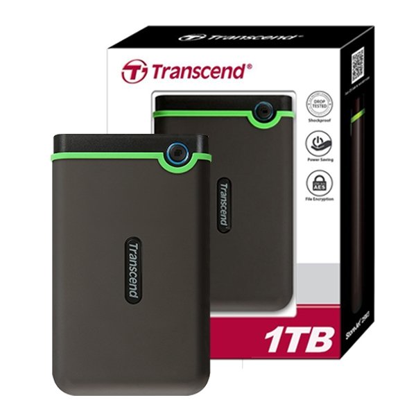 Transcend-1TB Transcend External Hard Drive - Image 1