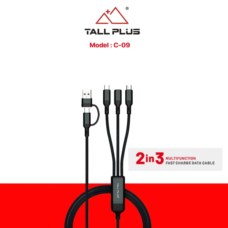 Tallplus C-09 2 in 3 Cable for multi-device fast charging