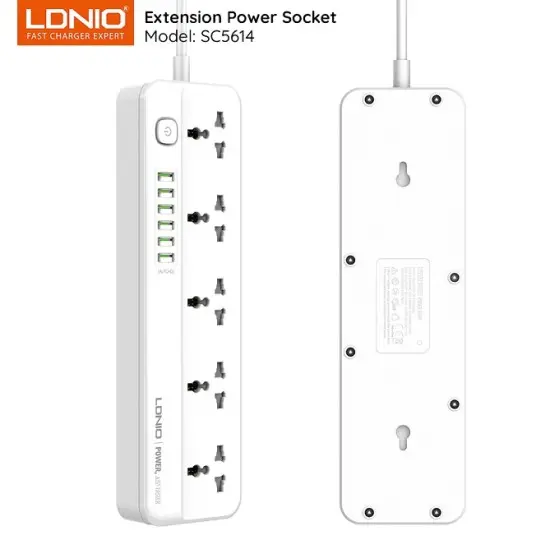 ldnio sc5614 power strip socket 6 usb 550x550w