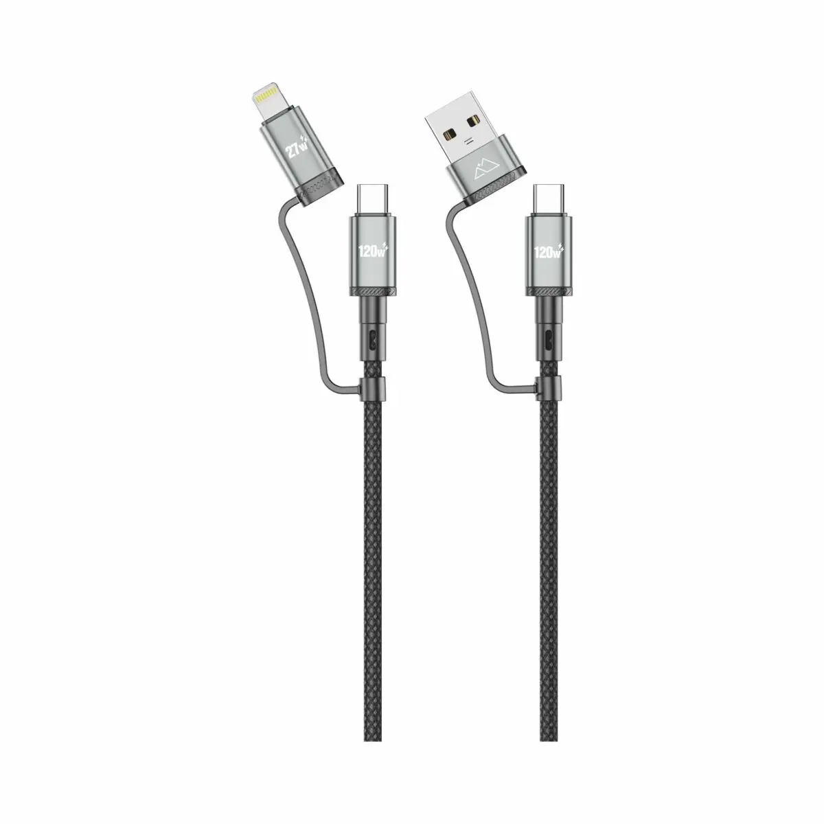 Tallplus C-12 120W 4-in-1 Aluminum Alloy Fast Charging Cable - Image 2